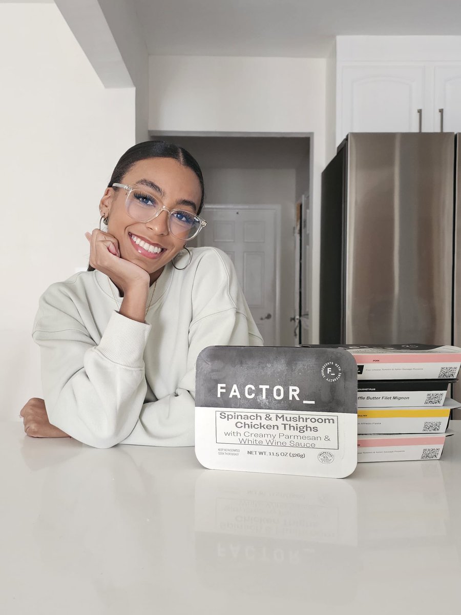 Kayizraw's tweet photo. Use my code “FACTORSE5841” for 50% off your first box and 20% off next month of orders !🩵✨ @factormeals https://t.co/K6lf771Fh2