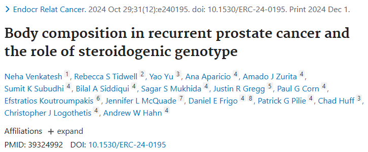 Andy Hahn (@onchahn) on Twitter photo (1/6) Here’s our latest paper evaluating the genetic and clinical determinants of body composition toxicity in men treated with ADT +/- abiraterone tinyurl.com/23jx5hhp in <a href="/EndoCancer/">Endocrine-Related Cancer</a> led by an outstanding PGY-3 <a href="/NehaVMD/">Neha Venkatesh</a> <a href="/MDAndersonNews/">MD Anderson Cancer Center</a> (1/6) Here’s our latest paper evaluating the genetic and clinical determinants of body composition toxicity in men treated with ADT +/- abiraterone tinyurl.com/23jx5hhp in <a href="/EndoCancer/">Endocrine-Related Cancer</a> led by an outstanding PGY-3 <a href="/NehaVMD/">Neha Venkatesh</a> <a href="/MDAndersonNews/">MD Anderson Cancer Center</a>