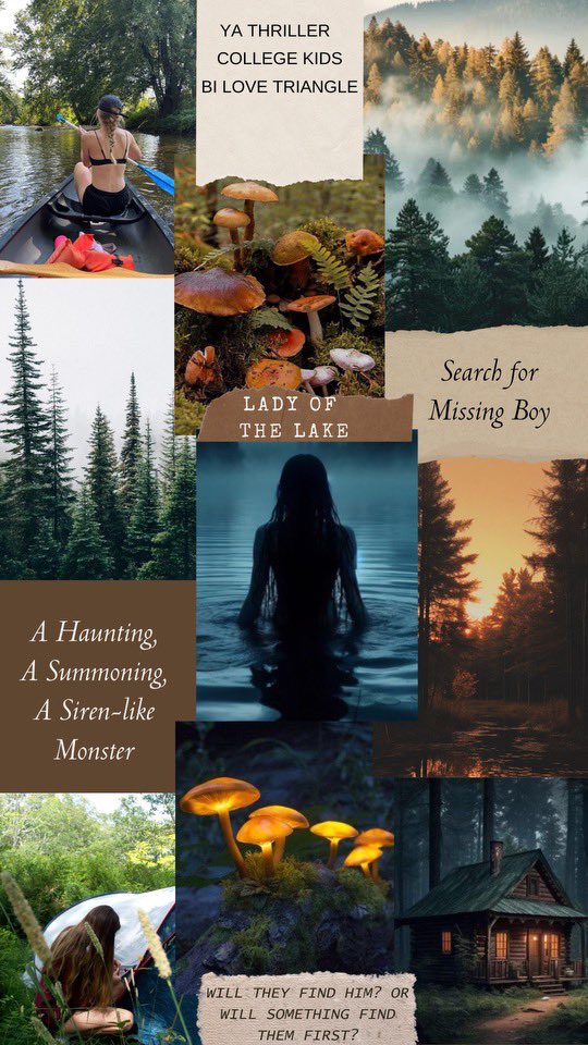 85k YA thriller
🍄LADY OF THE LAKE🍄

THE LAKE X SAWKILL GIRLS 

In this reimagining of Morgan le Fay, the woods are alive, the past holds secrets, and the lady of the lake is hungry… 

🍺 college kids
🌿Botany
👻Multi POV
🖤Haunted lake
🍄Magic

#questpit #Q #YA