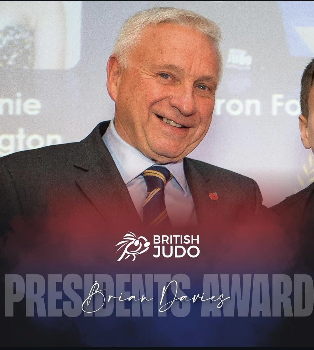 Congratulations to Brian Davies who was presented with the BJA Presidents Award by Rowena Birch for outstanding service to British Judo at the BJA Awards Dinner held at Warwick University.