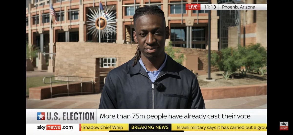 Quite excitingly, I’m reporting from the swing state of Arizona, as part of our  #USElection2024 coverage on <a href="/SkyNews/">Sky News</a> over the next few days. Tune in for our coverage from across the country