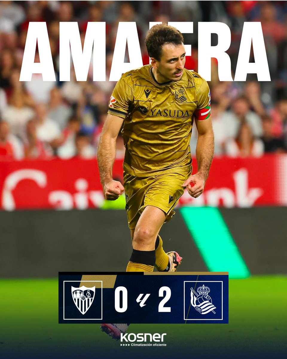 trillo_'s tweet photo. RT @RealSociedad: 🔚 Final. Hemos conseguido la victoria.

#SevillaFCRealSociedad https://t.co/FWU1csymLk