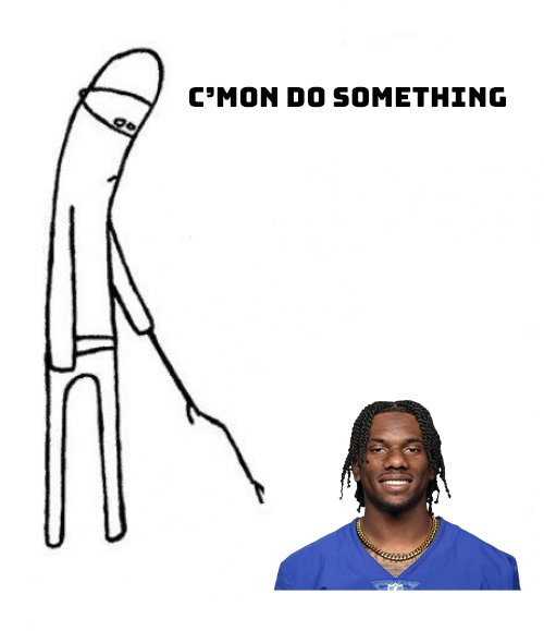 NFLFantasy's tweet photo. Malik Nabers only has 1 target at halftime 😬 https://t.co/WOjQI4Ubcm