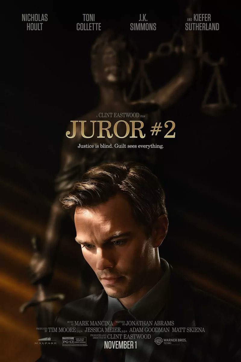 dawnyb's tweet image. Not that I'm always up on what films are out, but if *I* didn't know Clint Eastwood's JUROR #2 was out in limited release, then there's a good chance something is terribly wrong with the marketing.  

#JurorNumber2