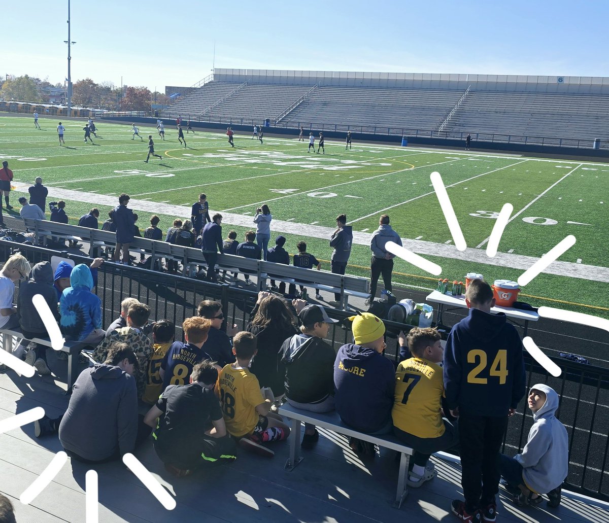 MrsNRRoth's tweet photo. This future generation of @NRHSMensSoccer just watched our @NRHSRangers team make PROGRAM HISTORY!! Keep making us proud, Rangers! You're an inspiration to so many! 💙⚽️💛 https://t.co/ZAgf3zwjtR