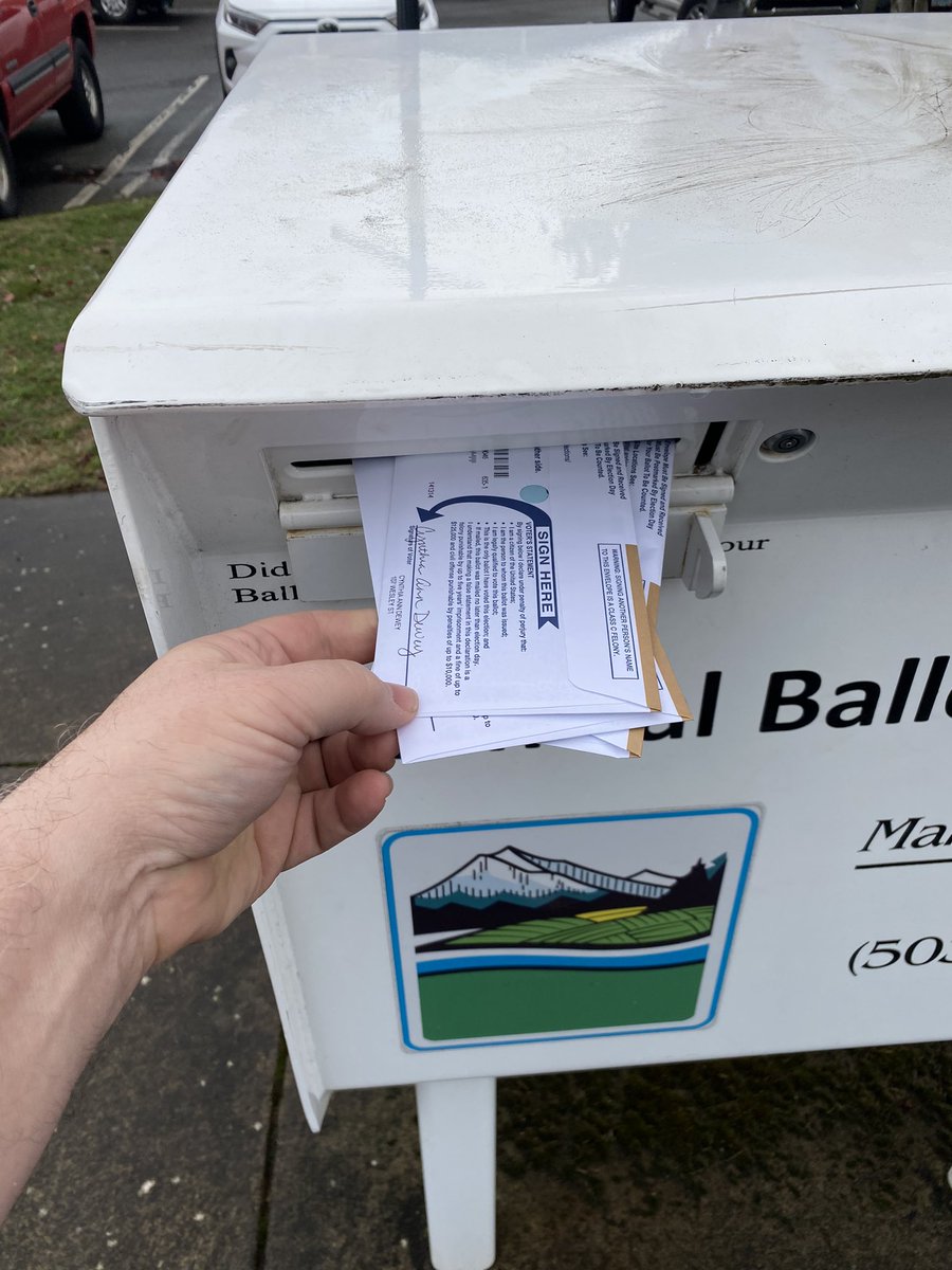 BrettDewey's tweet photo. Our house voted!  

(We understood the assignment.) https://t.co/ZDFdyvdCqs