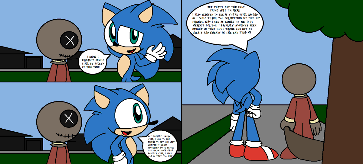 RFandom12's tweet photo. After dealing with the crazy Halloween Night, Movie Sonic has his final moments with Sam until another year

(Tbh, if there was a movie collab/crossover for these two, I could see this happening, lol) https://t.co/lLFiMmPDAK