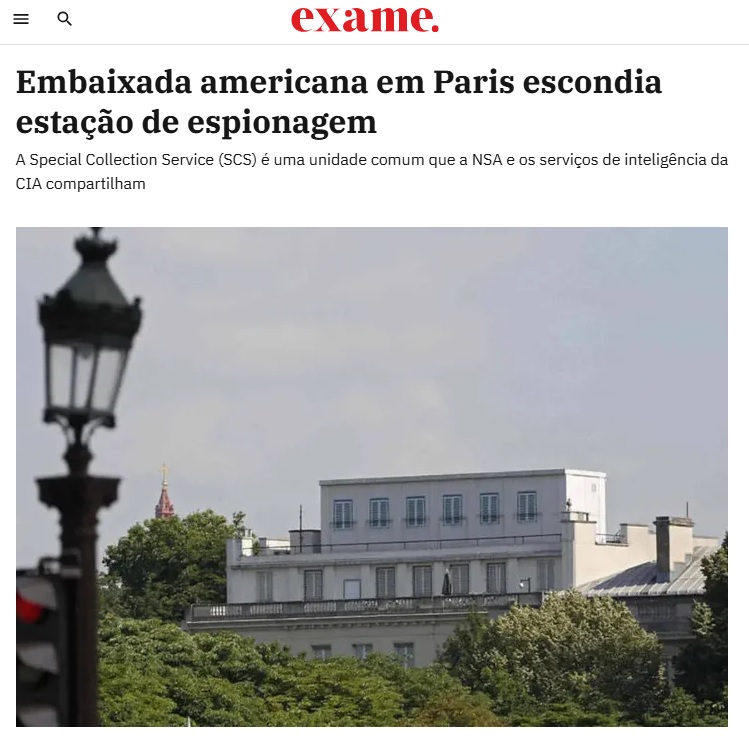 Imagina alguém desconfiar do fato dos Estados Unidos estarem construindo uma nova embaixada em Brasília? Só porque ela vai ter 9 andares de profundidade, ser quatro vezes maior do que a Casa Branca, custar 3,6 bilhões de reais e demorar 6 anos pra ficar pronta? Que exagero.