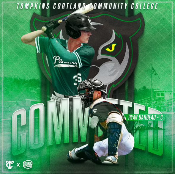 RyanBarbeau6's tweet photo. I am proud to announce that I will be continuing my athletic and academic career at Tompkins Cortland CC in Dryden NY. I’d like to thank my family, friends, coaches and teammates that have supported me throughout my journey. @TC3_Baseball @_Titans_BC #clawsup #defendthejungle https://t.co/n0Z0WYYYqQ