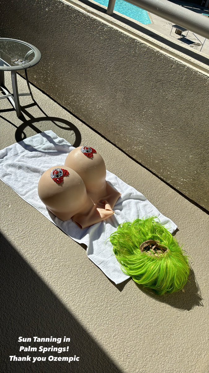 Happy Palm Springs Pride! Just catching some rays…thank you #ozempic