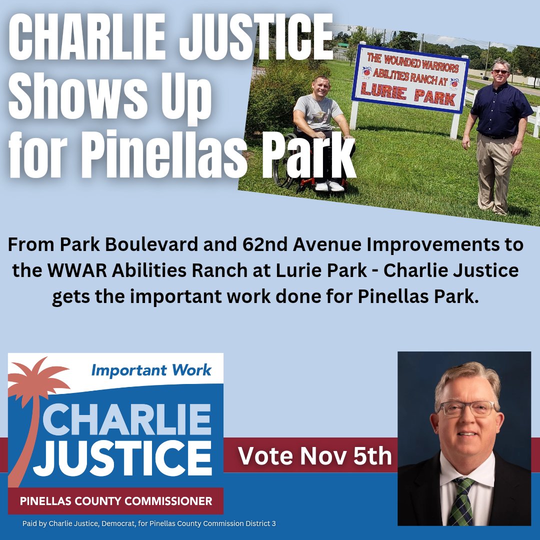 JustCharlie727's tweet photo. Proud to have every sitting Council member for the city of Pinellas Park endorsing my campaign. #importantwork https://t.co/fcQVNBbEcF