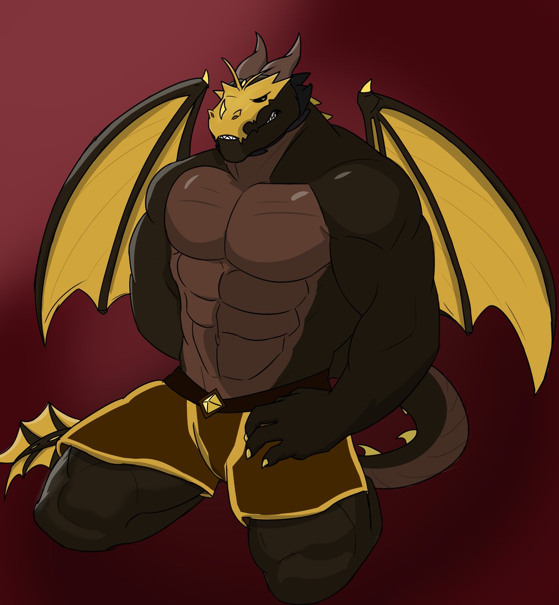 the great Drago from AHellishJourney VN by <a href="/BigBuffDemonBoi/">Red Doombringer(Work Work)</a>