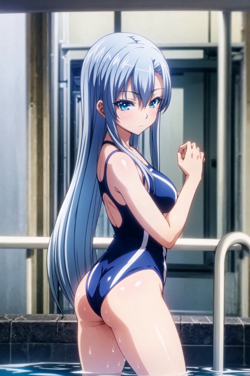 WelemDef's tweet photo. Miku Sugisawa (杉沢 未来). #Anime #animegirl #stablediffusion #AI #AIart #水着 #swimsuit https://t.co/6mbBnv1Dsr