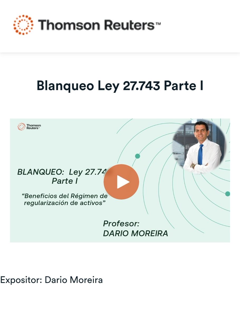 dariomoreiract's tweet photo. Un placer participar como expositor sobre el Régimen de Regularización de Activos para la Academia de @thomsonreuters 

#blanqueo #impuestos https://t.co/kqDAtRdKCg