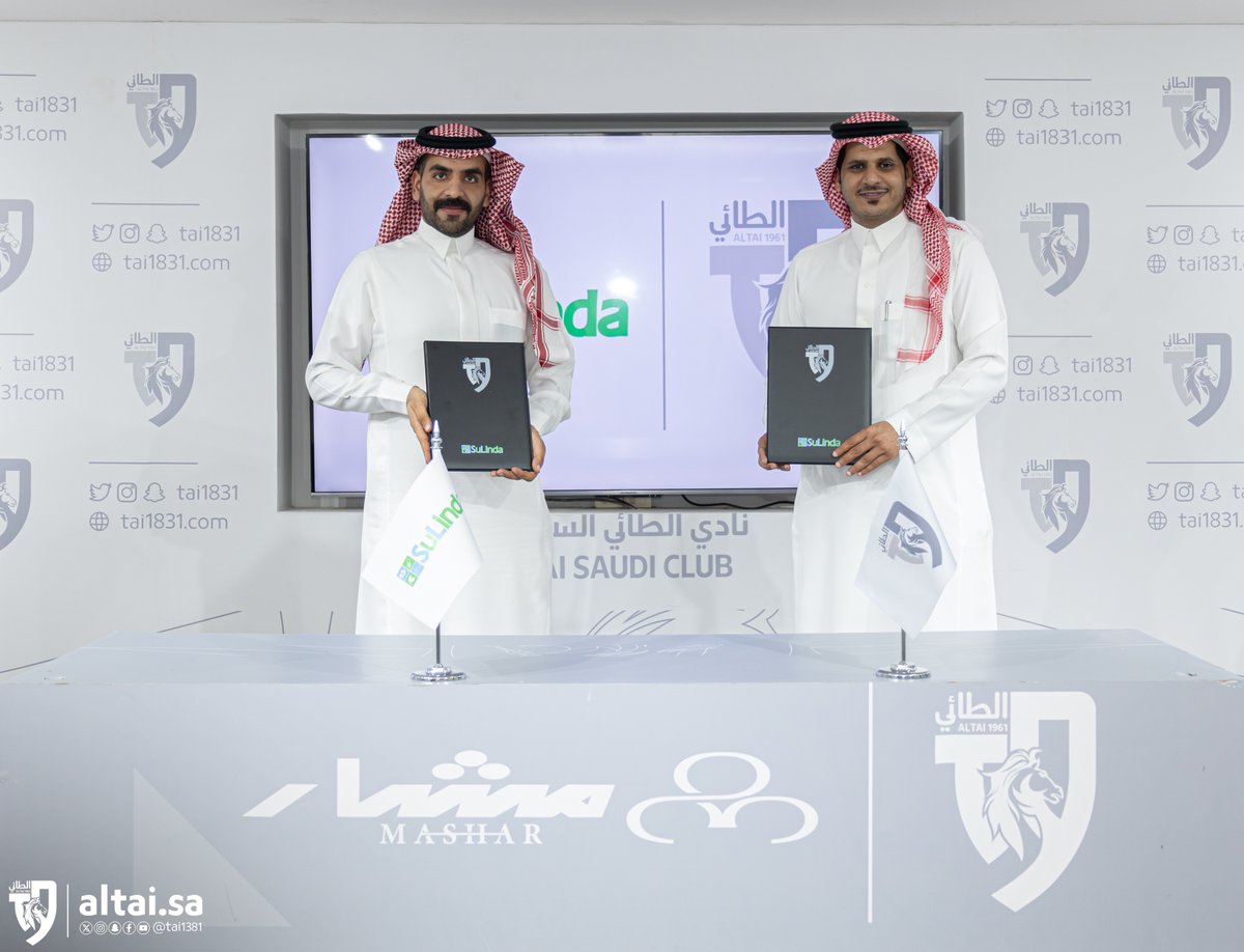 tai1381's tweet photo. 📝| الطائي في شراكة مع سوليندا 🤝🩶
.
⁧#الطائي⁩ | ⁧#فارس_الشمال https://t.co/zDDgkRSgCe