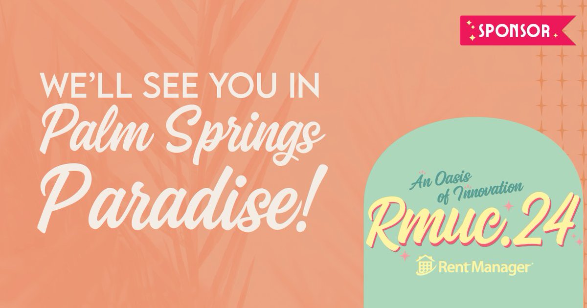 🌴 <a href="/HeyBreezeway/">Breezeway</a> Account Executive Michael Weaver is headed to Palm Springs tomorrow for the 2024 <a href="/RentManager/">Rent Manager</a> User Conference! This annual 4-day event is a must for property management professionals to network and learn best practices. See you there! 👋
hubs.la/Q02TF7Kp0