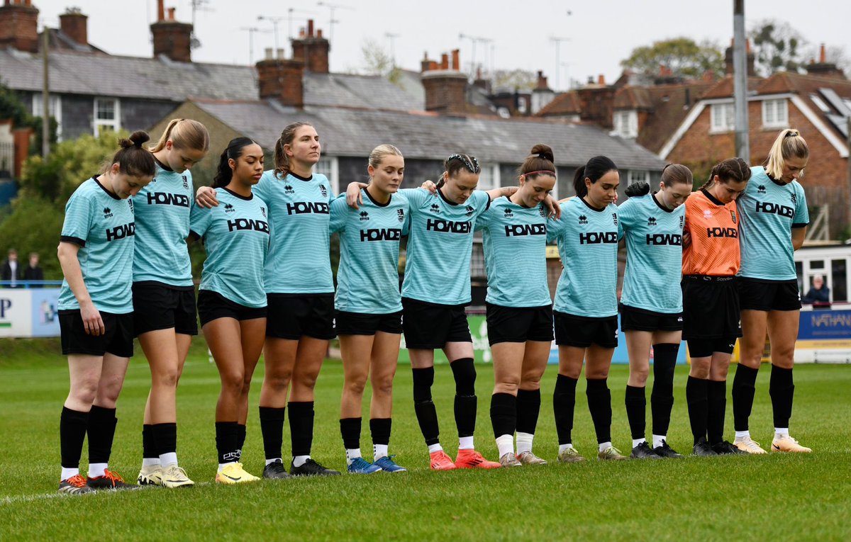 FarnhamTownWFC's tweet photo. Our @AdobeWFACup journey finishes here in the 1st Round Proper but we’re incredibly proud of these ladies 🩵 https://t.co/ITN5bcEFde