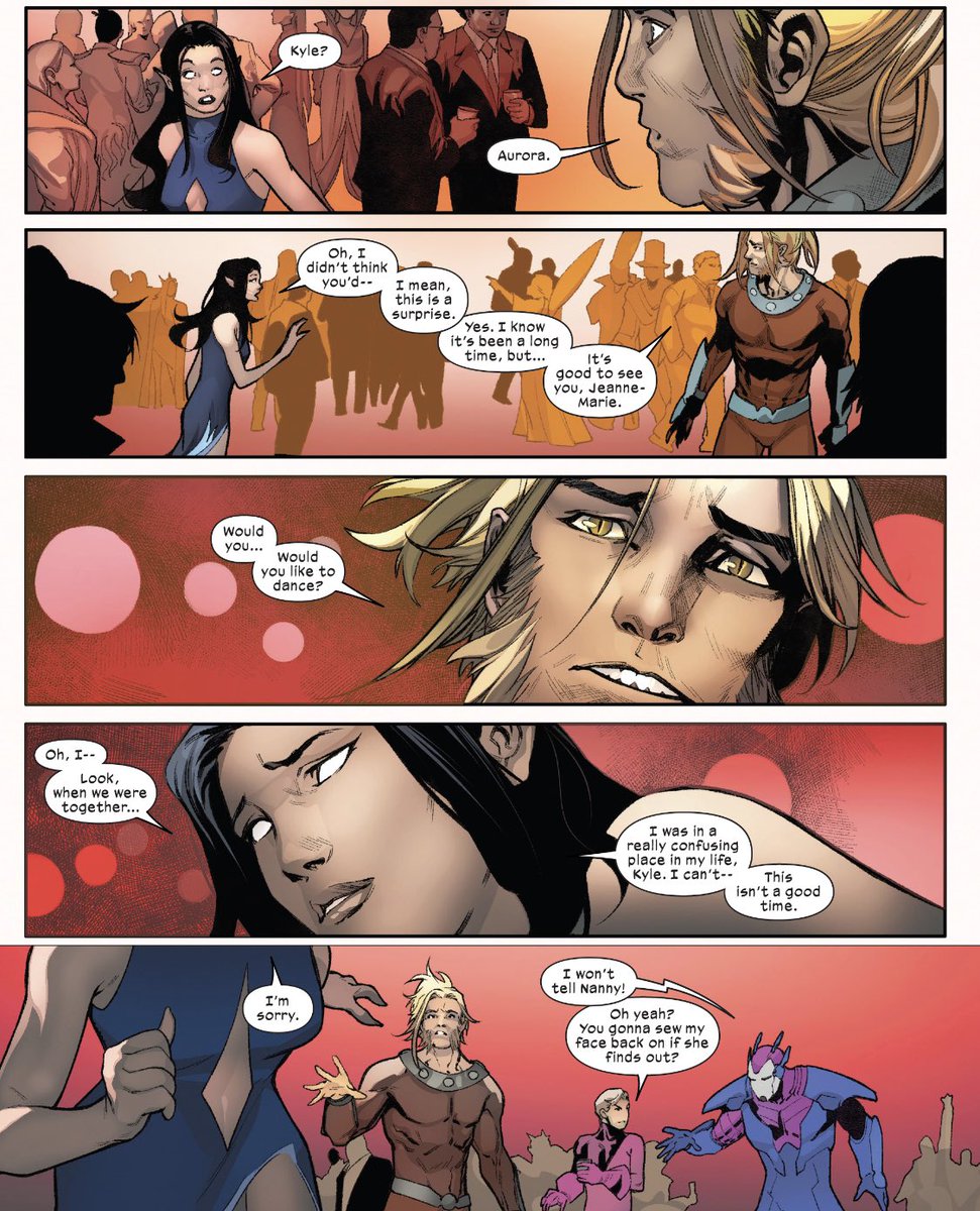 _Mountain_Mom_'s tweet image. ITS OKAY WILDCHILD I'LL DANCE WITH YOU AURORA DOESN'T DESERVE YOU SWEET BOY
#hellions #xmen #hellfiregala