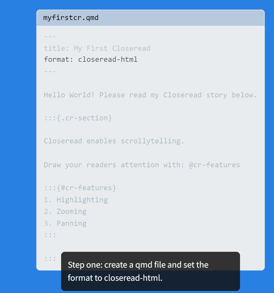 A new quarto extension for data scrolly-telling - closeread.dev