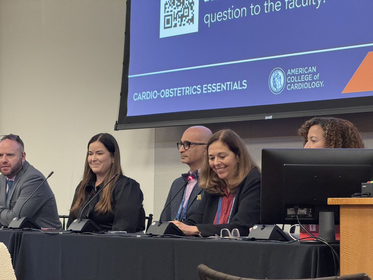 Sabha Bhatti MD (@sabhabhatti) on Twitter photo Panel discussion #arrythmias in 🤰#ACCCardioOb #cardioObstetrics
<a href="/drladyheart/">Deirdre J. Mattina</a> <a href="/nataliebello9/">Natalie Bello MD MPH</a> Panel discussion #arrythmias in 🤰#ACCCardioOb #cardioObstetrics
<a href="/drladyheart/">Deirdre J. Mattina</a> <a href="/nataliebello9/">Natalie Bello MD MPH</a>