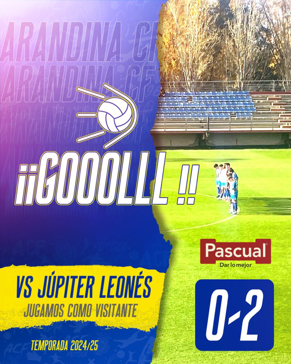 Primer gol de <a href="/_PabloOrtiz_9/">Pablo Ortiz Suarez</a> y segundo gol de <a href="/jorgeedv_/">Jorge De Vicente Tronco</a> 

<a href="/CultuAcademia/">Cultu Academia</a> VS Arandina CF
#somosArandina