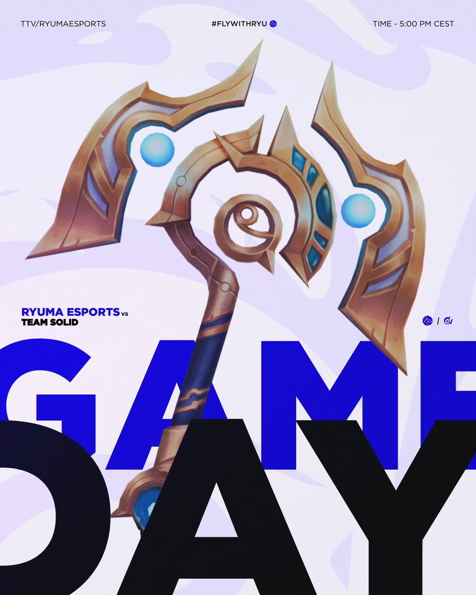 Sonntage sind immer schöner mit einem Match Day!😎 Heute Nachmittag trifft unser Main Team auf <a href="/TeamSolidCH/">Team Solid</a>. Das wird bestimmt solide (sorry for the Wortspiel😅)

🕖 17:00 Uhr
🖥️ twitch.tv/ryumaesports

🎙️ <a href="/JSOBPrime_/">JSOBPrime</a> &amp; <a href="/kyuralol/">kira</a>

#flywithRYU🔥🐉#ryumaesports