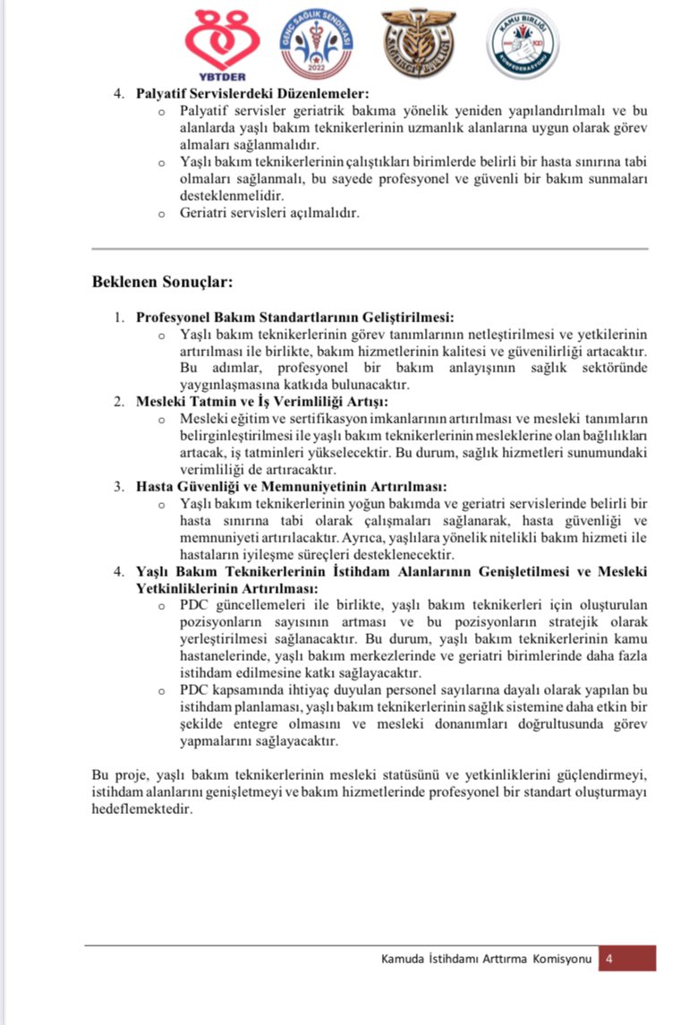 Yaşlı Bakım Teknikeri meslektaşlarımız için sevindirici bir gelişmeyi paylaşmaktan büyük mutluluk duyuyoruz! Yaşlı Bakım branşındaki mağduriyetleri gidermek adına önemli bir adım atıyoruz.

Bugüne kadar bu alanda hazırlanan en kapsamlı projenin taslağı tamamlanmış olup, detaylı