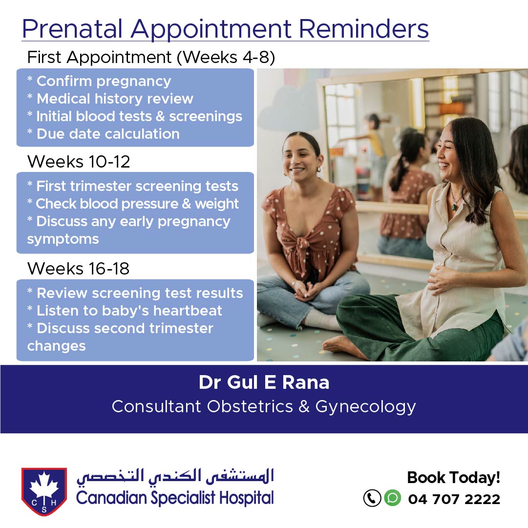 cshdubai's tweet photo. Partner in Parenthood: Consult Dr. Gul E. Rana
Planning for a family or seeking expert care during pregnancy? Dr. Gul E. Rana, Consultant in Obstetrics &amp; Gynaecology at Canadian Specialist Hospital, is here to guide you through every step with personalized care and compassion. https://t.co/fONFxe6zy7