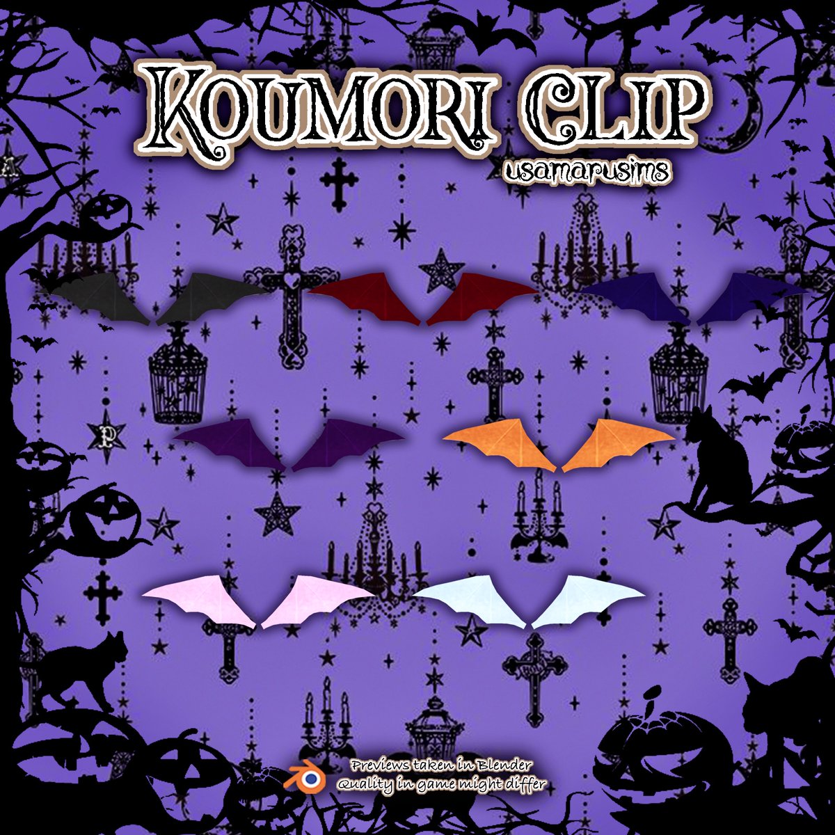 usamarusims's tweet photo. Koumori Clips
#Sims4 #TheSims4 #ts4 #ts4cc #シムズ4 #simblreen https://t.co/8hWD2mEAXQ