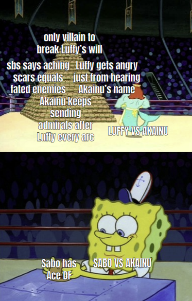 Arguements for Luffy vs Akainu and Sabo vs Akainu