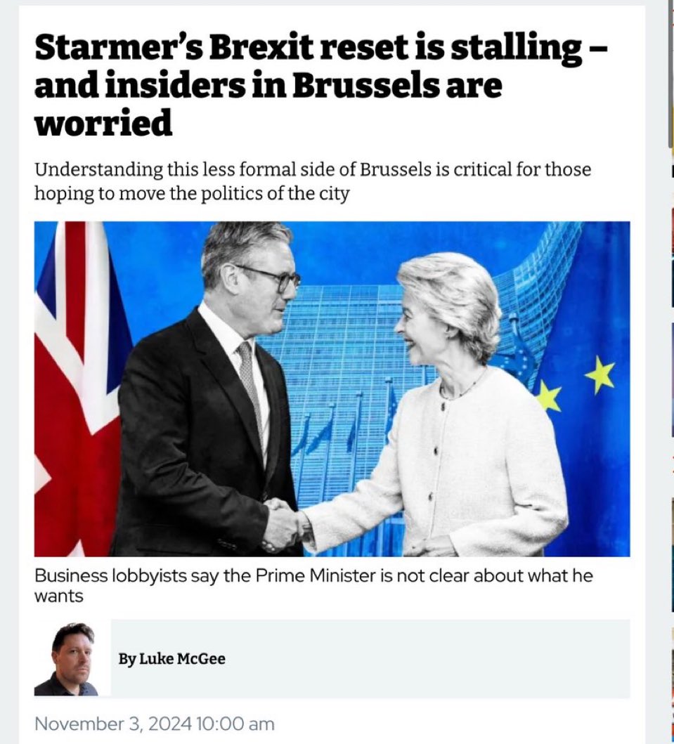 NicholasTyrone's tweet photo. Starmer won’t fix Brexit and won’t turn against it. He will either be forced to do something about it - hung parliament with the Lib Dems, for instance - or he will eventually be destroyed by it, as the Tories were. https://t.co/fKNz5jTUdI