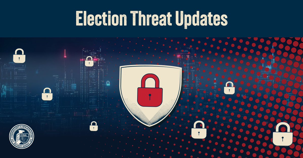 .<a href="/CISAgov/">Cybersecurity and Infrastructure Security Agency</a> is dedicated to raising public awareness of threats targeting our nation’s elections and how foreign actors are seeking to influence &amp; interfere with the democratic process. Dive into the latest updates: go.dhs.gov/UMe
#Protect2024