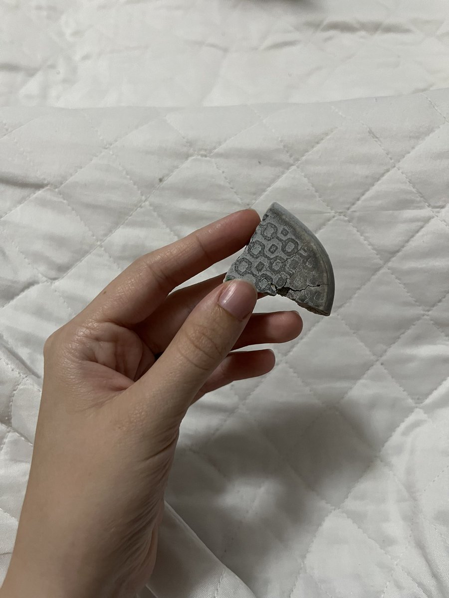 _anaeulalia's tweet photo. Fui toda animada mostrar pra minha mae o pedaço de azulejo que achei na praia
Tava pensando uaaaau isso esteve na casa de alguém e de alguma forma veio para o oceano quantas histórias deve carregar que coisa preciosa
E minha mae 
Menina isso eh um pedaço de chinelo https://t.co/jQqej8ewh6