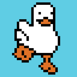 My third pixel art work. Duck
#pixelart