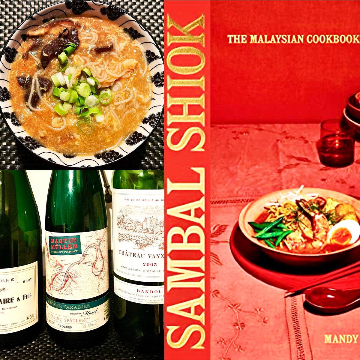 We gave Mandy Yin’s cookbook <a href="/SambalShiok/">Sambal Shiok - Mandy Yin</a> to friends last Christmas &amp; imagine our delight when they made this amazing Eight Treasures Soup for us. Fantastic. What did we drink? Dry Riesling obvs. Martin Müllen Kröver Paradies Riesling Spätlese** trocken 2018. Just saying.