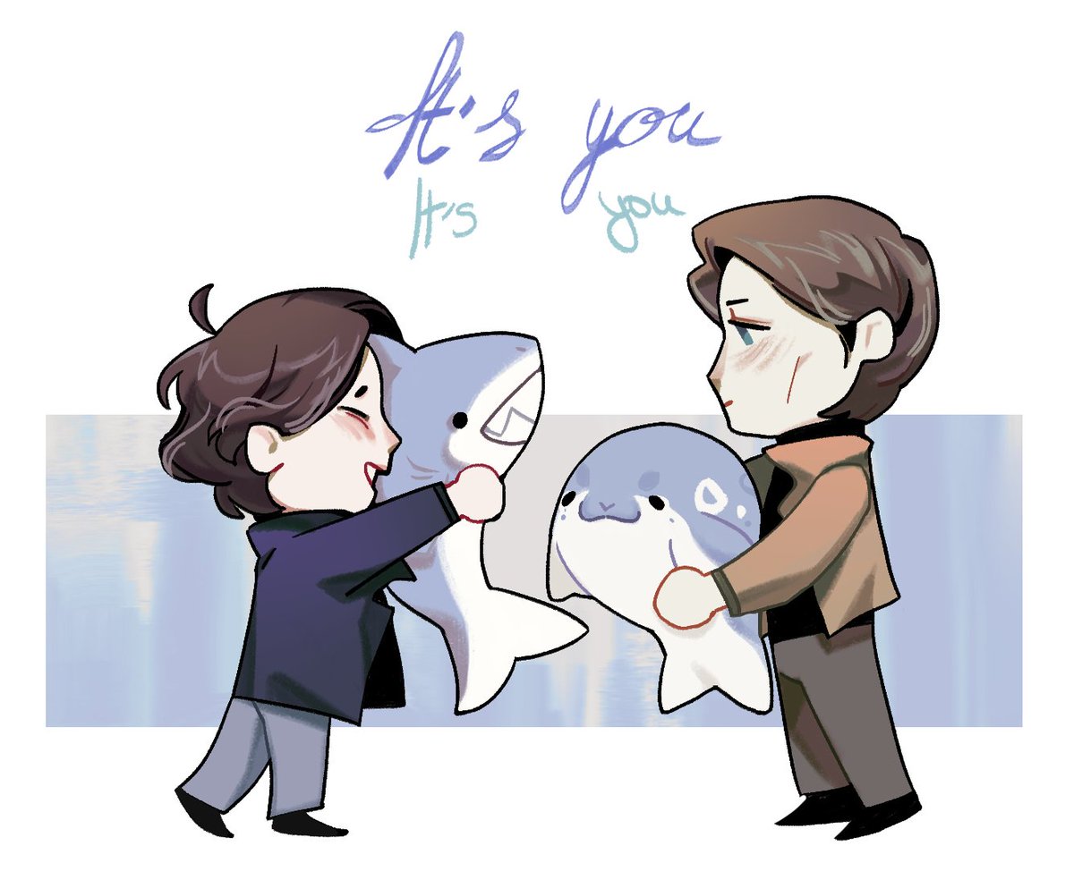 #cherik
I've been seeing them for quite some time now as a seal and a shark