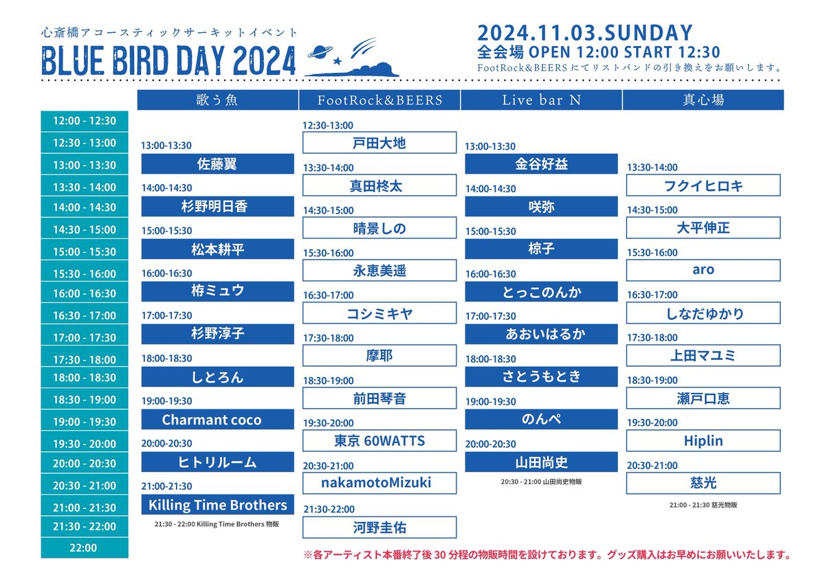 mcrowns55's tweet photo. 11/3午後🌞 #BBD2024
#BLUEBIRDDAY2024 に
行って来ました~😄
#戸田大地 さん
#金谷好益 さん
#咲弥 さん
#椋子 さん
#永恵美遥 さん
#コシミキヤ さん
#あおいはるか さん
#しとろん さん
#Charmantcoco さん
#東京60WATTS さん
#慈光 さん
大トリ #河野圭佑 さんを観ました😳
皆さん良かった😍最高だぁ~🥰
楽しくてあったか~いフェスでした🥰
やっぱりライブはいいなぁ~😊
歌う魚でおいしいカレー🍛+🍳を
食べました🤤