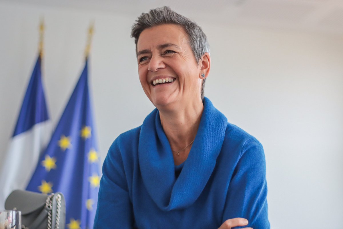 📸 Margrethe <a href="/vestager/">Margrethe Vestager</a>, commissaire européenne à la Concurrence, pour <a href="/lopinion_fr/">l'Opinion</a>, interview de <a href="/JadeGrandin/">Jade Grandin de l'Eprevier</a>