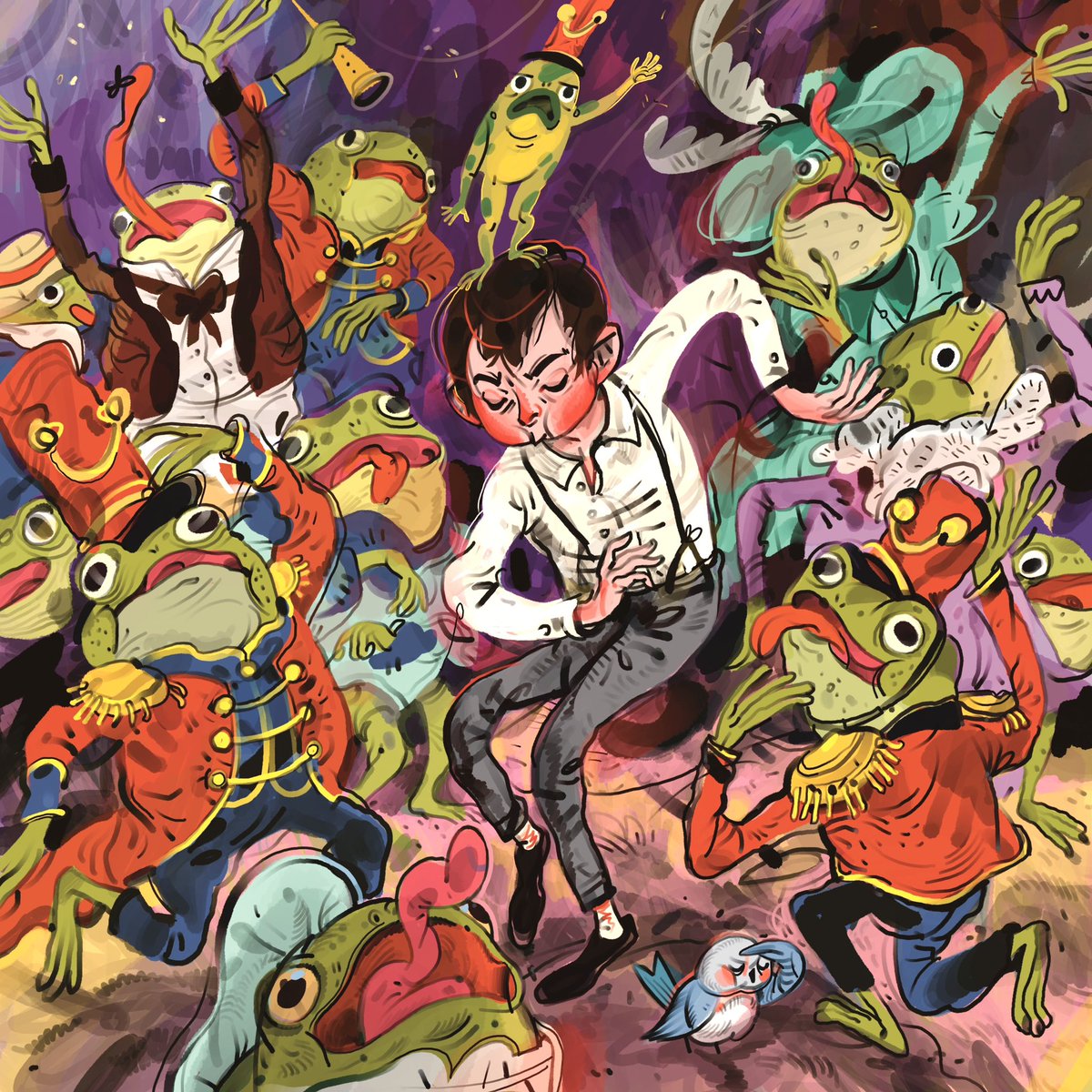yuliiatveritina's tweet image. happy 10th anniversary to #Overthegardenwall ! 馃コ