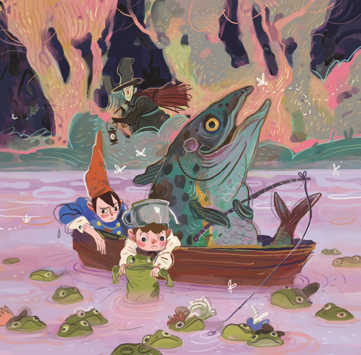 yuliiatveritina's tweet image. happy 10th anniversary to #Overthegardenwall ! 馃コ