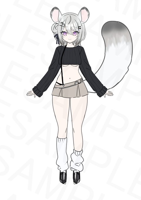 VRChat向けアバターのデザインを担当しました!
チンチラの女の子です。
形にしてくれたのはむむさん(@mumu_shopBooth)です!
発売に向けてもりもり頑張っているので楽しみにしていてください!

*実際の商品とはデザインが異なる場合がございます。 