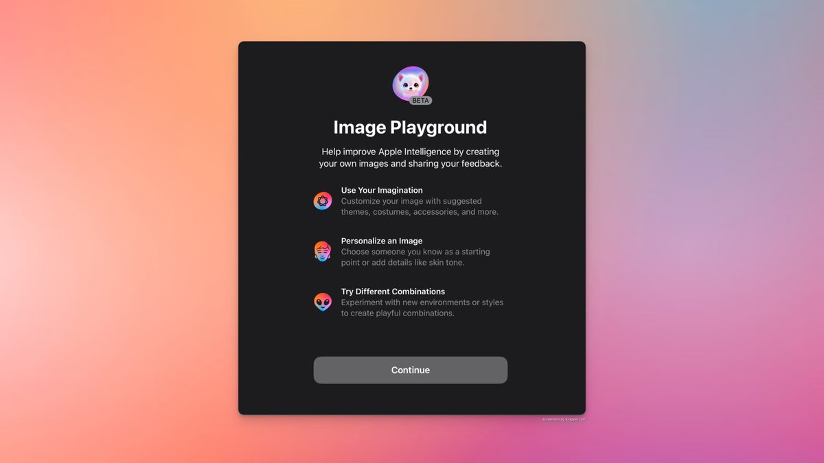 applLover777's tweet image. Finally! After 10 days of waiting!
#imageplayground #waitlist