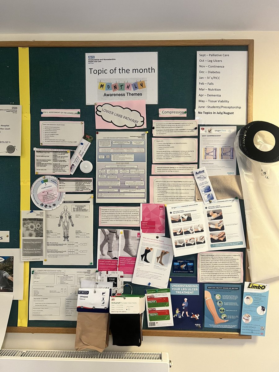 HWHCT_MalvernNT's tweet photo. Octobers Topic of the Month #legulcers focusing on compression therapy! #topicofthemonth #legulcers #compression @UrgoMedicalUKI @mediUKLtd @JOBSTUK https://t.co/DtRheRhD5A