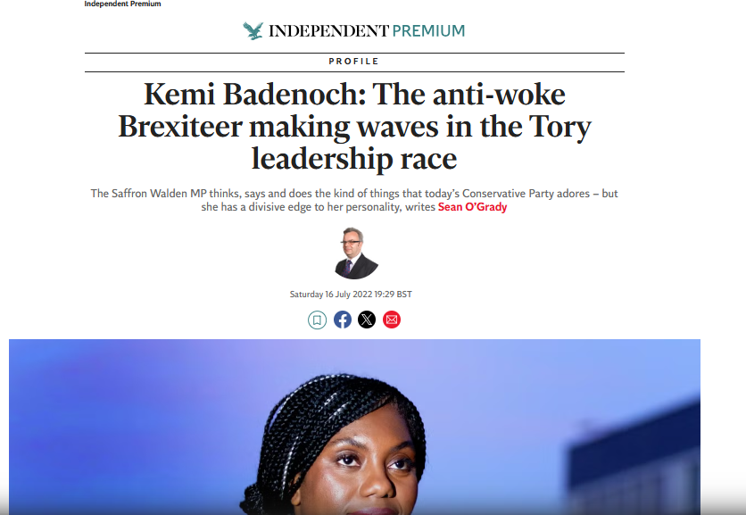 nelsabbey's tweet photo. Final final point on this (I hope), because context matters:

There is a language difference at play here. The racial political elements of what is often described in British media and political circles as "anti-wokeness" is described as "white supremacy" in many Black circles. So when we say "Badenochism is white supremacy but Black" and media says she is an "Badenoch is an anti-woke warrior", though one describes ideology and the other a person, we're pretty much saying the same thing. 

https://t.co/frR3Sa1lvg