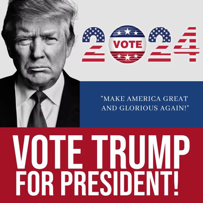 Interesting_Man's tweet photo. No matter who you support, please get out and VOTE!! If you’re undecided, please consider joining me and vote for Donald Trump your bank account will thank you. https://t.co/zVMtRqnWyq