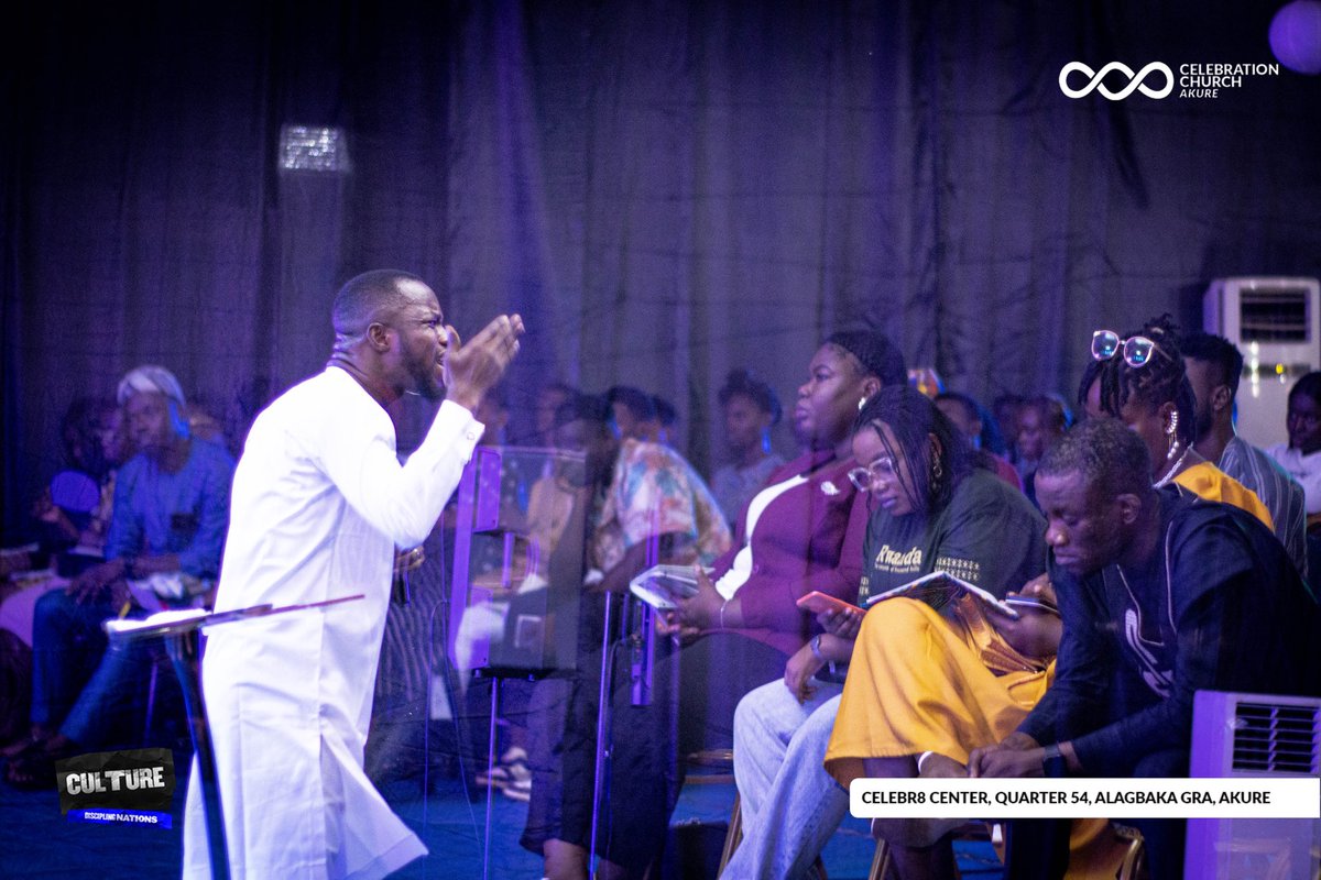 cci_akure's tweet photo. Today at CCI Akure, Pastor Lanre Kolade @Lanre_Kolade delivered a powerful message on the topic of “Culture: Discipling Nations,” drawing from Matthew 28:19 and 2 Corinthians 1:5. 👇 https://t.co/lLctVyDK6K