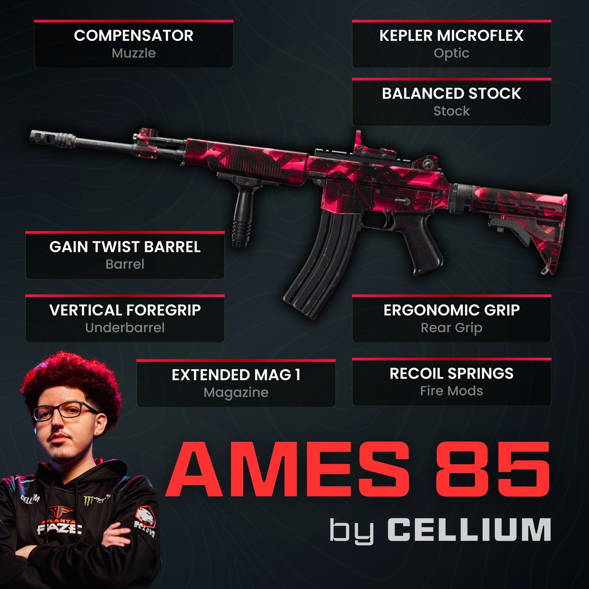 CODMunityGG's tweet image. 🧨 AMES 85 COMP META AR BY @CELLIUM 🧨