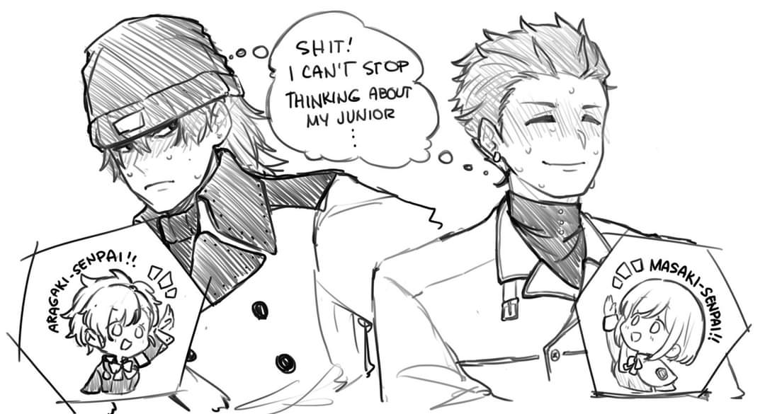 fantaworks_'s tweet photo. This ain't good. I got 2 senpais I love now 😭
#fanta_rkgk #TMGS2 #Persona3 https://t.co/EqsUhsc4VB