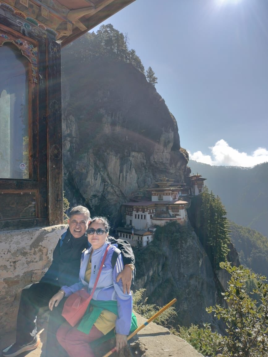 Trek to Tiger Nest #Monastery , #Paro , #Bhutan stretched us physically but fulfilled us spiritually…