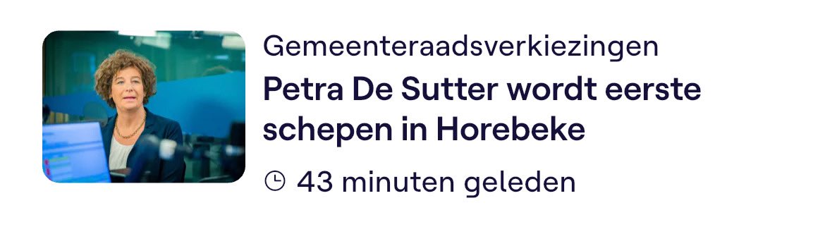 Hoe? Ik dacht dat ze iets te zeggen had in Gent. Foei Groen.